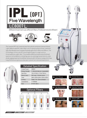 Thiết bị triệt lông bằng Tia laze 110VAC IPL Trẻ hóa da bằng ánh sáng Ipl Shr E