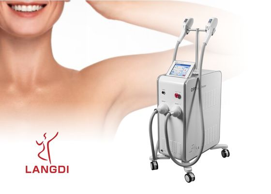 2 tay cầm Công nghệ OPT SHR IPL + DIODE LASER để Triệt lông / Trẻ hóa Da