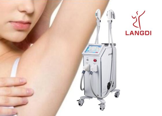 2 tay cầm Công nghệ OPT SHR IPL + DIODE LASER để Triệt lông / Trẻ hóa Da